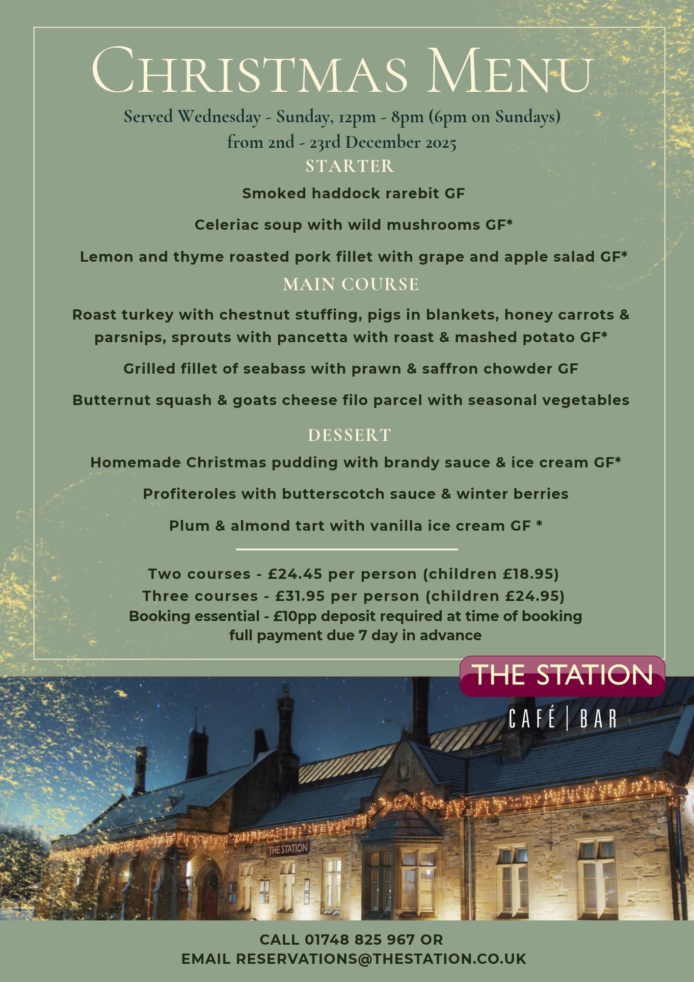 Christmas Menu 2026